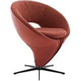 Koinor Stuhl, Orange, Textil, Leder, Echtleder, Anilinleder, Drehkreuz, 70x82x63 cm, Goldenes M, Beinauswahl, Lederauswahl, Stoffauswahl, Typenauswahl, Sitzfläche 360° drehbar, Esszimmer, Stühle, Esszimmerstühle, Lederstühle