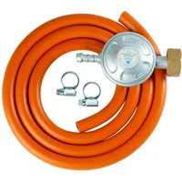 MEVA LPG Gas Cylinder Connection Kit Reducer 37 mbar 1.5m