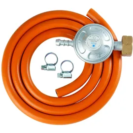 MEVA LPG Gas Cylinder Connection Kit Reducer 37 mbar 1.5m
