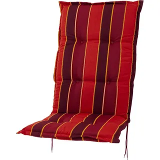 Auflage Hochlehner Naxos 20208-3 terracotta-rot gestreift118x49x6 cm Sun Garden - Rot