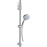Tesa SPAA Duschgarnitur (Stange, Schlauch, Kopf), verchromt, garantiert rostfrei, inkl. Klebelösung, 90cm
