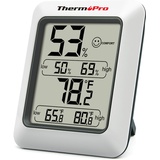 ThermoPro TP50 digitales Thermo-Hygrometer Thermometer Raumthermometer mit Aufzeichnung und Raumklima-Indikator für Raumklimakontrolle Klima Monitor