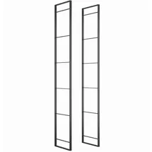 Emuca Regalsystem Bücherregal Industriestil 179 x 0 x 0 cm Schwarz