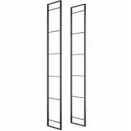 Emuca Regalsystem Bücherregal Industriestil 179 x 0 x 0 cm Schwarz