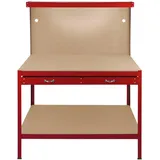 MONSTER SHOP Werktsich Werkbank Arbeitstisch Rot Werkstatt Lochwand Schublade led Leuchte diy