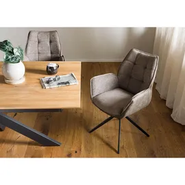 MASSIVMOEBEL24.DE Drehstuhl 61x61x89 Polyester braun