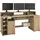 vogl möbelfabrik Schreibtisch »Timra mit Monitoraufsatz, Tastaturauszug & Towerfach,«, Breite 154 oder 178 cm, Made in Germany