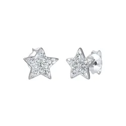 Elli Sterne Astro Trend Kristalle 925 Silber Ohrringe   Damen 