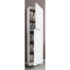 VCM Fulisa XL 50 x 180 x 17 cm 2 Drehtüren / weiß