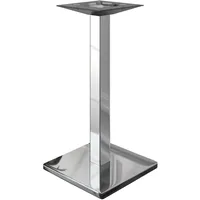 GGM Möbel GGMMÖBEL Madrid | B:T 50 x 50 cm | Säule: 8 cm | Edelstahl | Gastro Stehtischgestell, Stehtischgestell Edelstahl, Bartischgestell