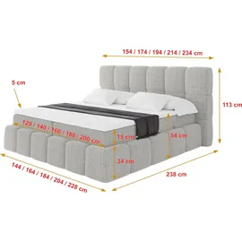 altdecor AURI 200 x 200 cm H4 Hellgrau