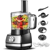 Küchenmaschine TopStrong Food Processor Chopper, Zerkleinerer, Kompakt-Küchenmaschine, 3 Geschwindigkeiten & Puls, Schneebesen, Knetmaschine, 800W