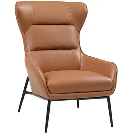 vente-unique Sessel DINNIA Leder 69 x 71 x 70 cm Khaki