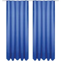 Bestgoodies Dekoschal Ellen Universalband 140x145 cm Blau, blickdichter Vorhang