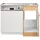 kochstation Spülenschrank KS-Elster 100 x 85 x 60 cm Beige