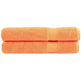 vidaXL SOLUND Handtuchset 100 x 200 cm orange 2 St.