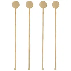 PAPSTAR 1000 Getränke-Quirle, Bambus "pure" 18 cm "Coin"