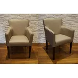 Breite Esszimmerstühle mit Armlehnen Stuhl Sessel " Longlife " Echt Leder stühle