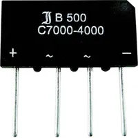 TRU Components TC-B250C5000A Brückengleichrichter SIL-4 600V 5A Einphasig