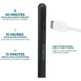 Mobilis Aktiver Stylus Universal Schwarz