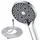 YEAUPE Duschkopf mit Schlauch 1,6m, 6 Strahlarten Duschbrause, Hochdruck Dusche Sparduschkopf, Wassersparend Handbrause, Brausekopf mit Antikalk-Funktion, Chrom
