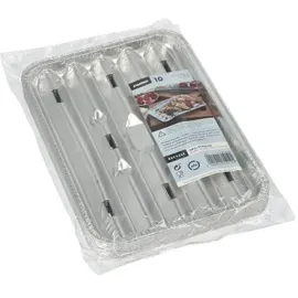 Papstar Starpak Grillschalen, Alu eckig 1,4 cm x 16,3 cm x 22,7 cm