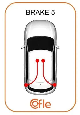 COFLE Seilzug, Feststellbremse 92170690 für MAZDA