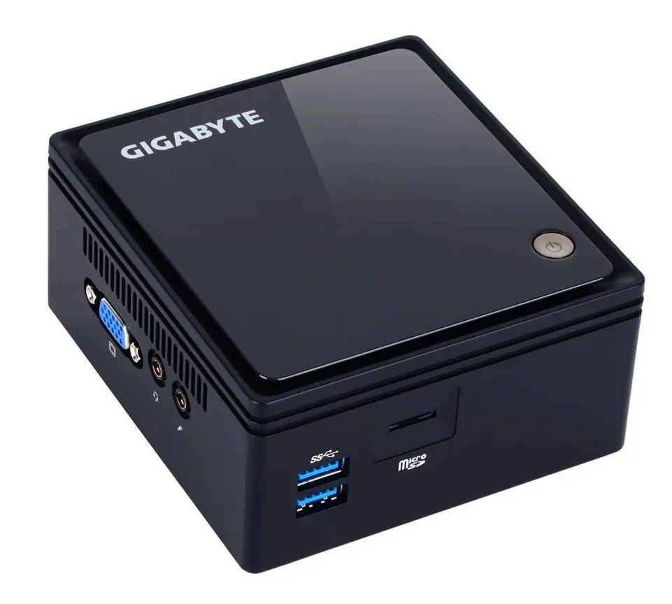 Gigabyte Gigabyte BRIX GB-BACE-3160 Mini-PC Barebone Computer-Kabel, Barebone, Barebone, Kompakte Bauweise von 0,69L blau