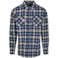 URBAN CLASSICS Checked Roots Hemd Dark Blue / White