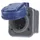 Busch-Jaeger Schuko-Steckdose IP66 Blau/Grau 1 St.