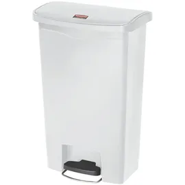 Rubbermaid Slim Jim Kunststoff Pedal vorne 50 l white