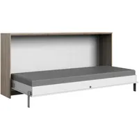 WIMEX Juist 120 x 200 cm horizontal weiß/san remo eiche nachbildung