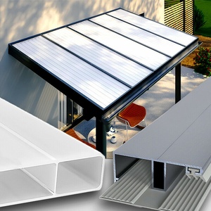 Terrassenüberdachung Acrylglas sunstop opal 16 mm 16/32 Alu-Gummi