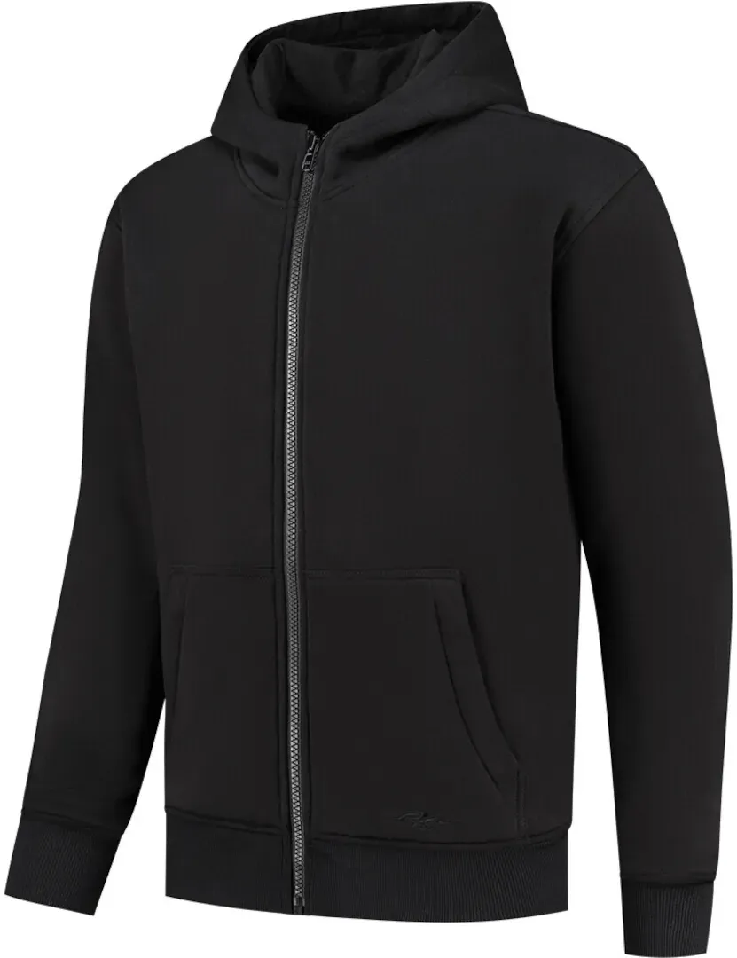 Rusty Stitches Super Peter Motorfiets hoodie met rits, zwart, 6XL