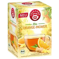 TEEKANNE Genussgarten Orange Ingwer Bio-Tee 14 Portionen