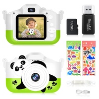 Jirmerp Kinderkamera, Selfie Digitalkamera Kinder mit 32GB SD-Karte mit Aufkleber für Fotoalben selber Machen für Kindergeburtstagsgeschenk Weihnachtsgeschen
