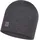 Buff Merinowolle Mütze Heavyweight solid grey