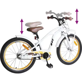 vidaXL Kinderfahrrad 18 Zoll weiß