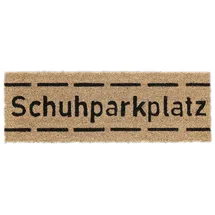 Relaxdays Kokos Schuhparkplatz schmal - Hellbraun