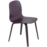 Muuto Visu Chair, wood base, dark plum