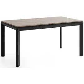 WFL GROUP Elan 160 x 76 x 90 cm ausziehbar Eiche braun