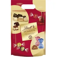 Lindt Schokolade Moments XL Beutel | 750g | Raffinierte Mischung aus feinsten LINDOR Kugeln, knackig-nussiger NUXOR Gianduja-Schokolade und knusprigen FIORETTO Pralinés | Schokoladen-Geschenk