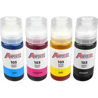 Ampertec 4 kompatible Nachfülltinten ersetzt Epson C13T00S64A T00S6 KCMY