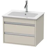 Duravit Waschtischunterschrank 2 Auszüge 60 x 48 x 47,5 cm Taupe Matt