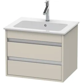 Duravit Waschtischunterschrank 2 Auszüge 60 x 48 x 47,5 cm Taupe Matt