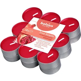 Bolsius Duftteelichter Granatapfel 1,15 cm rot