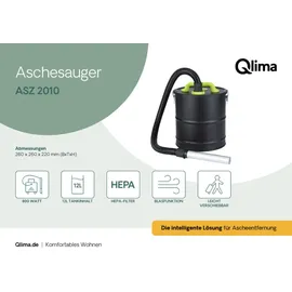 Qlima Aschesauger ASZ 2010 12 l 800 W