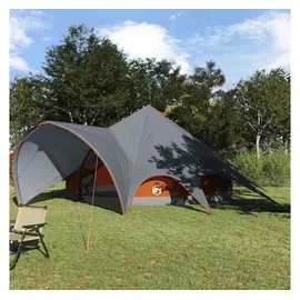vidaXL Teepee Zelt für 7 Personen Grau/Orange