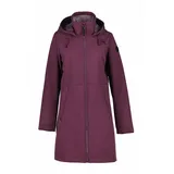 ICEPEAK Funktionsmantel »D SOFTSHELLJACKE LANG AGARAM«, Gr. 48, PLUM, , 53667859-48