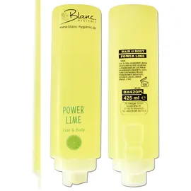 Blanc HYGIENIC SET: Professionelles Shampoo-Duschgel-Set –12x425 ml – verschied. Düfte – Wandhalterung in Weiß, Schwarz oder Chrom optional